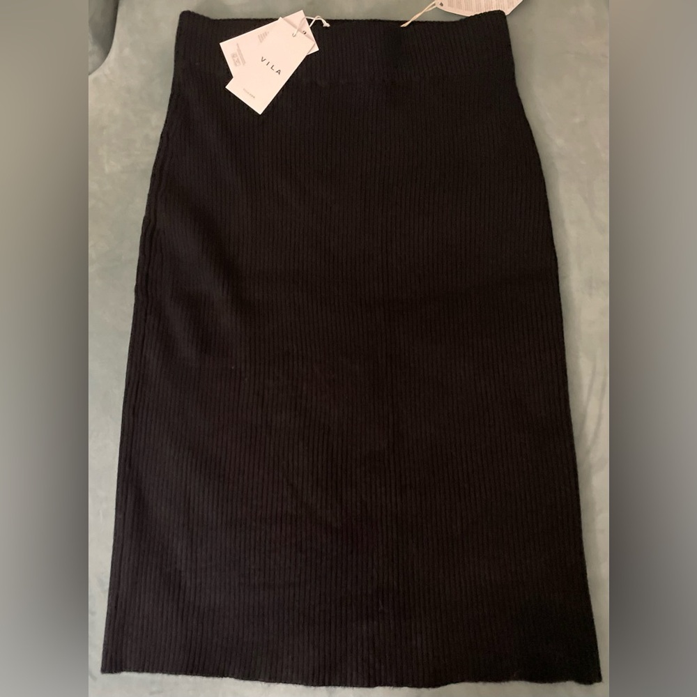 Vila Knit Pencil Skirt, NWT